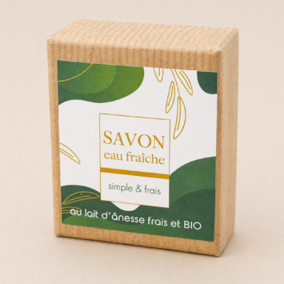 Savon au lait d’ânesse BIO – Eau fraîche